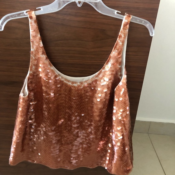 BCBG Reese Sequined Top 🌟ACCEPTING OFFERS🌟 - Picture 3 of 7
